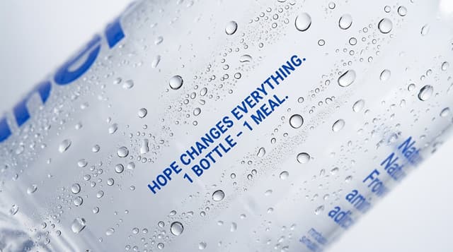 Served Water custom label detail